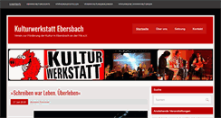 Desktop Screenshot of kulturwerkstatt.ebersbach.de