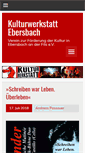 Mobile Screenshot of kulturwerkstatt.ebersbach.de